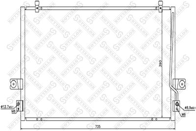 Конденсатор, кондиционер STELLOX 10-45354-SX для NISSAN MAXIMA