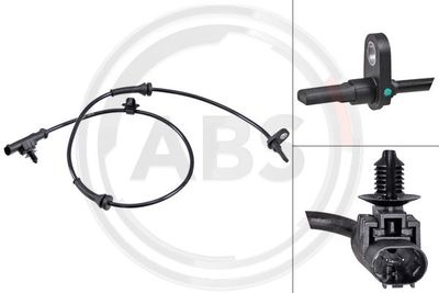 Czujnik, prędkość obrotowa koła A.B.S. 30768