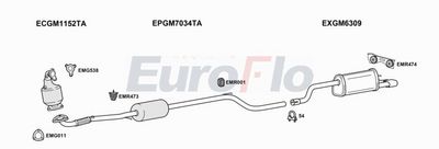 Układ wydechowy EUROFLO VLMER17D6011