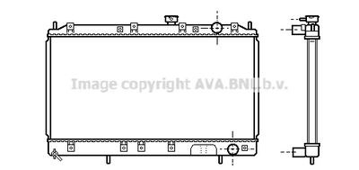 Радиатор, охлаждение двигателя AVA QUALITY COOLING MT2141 для MITSUBISHI GALANT