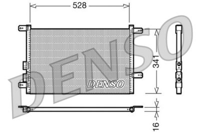 DENSO Condensor, airconditioning (DCN01003)