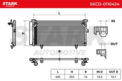 кондензатор, климатизация STARK SKCD-0110434