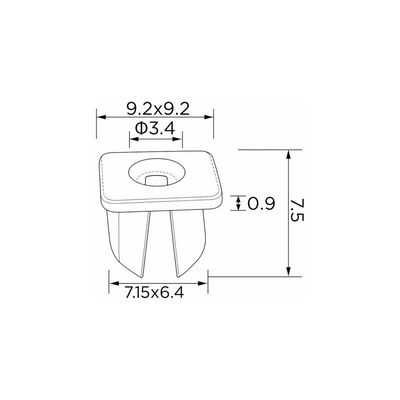Clips, side-/beskyttelseslister EINPARTS EPCRC223