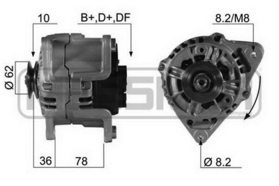 Генератор WILMINK GROUP WG2011882 для FORD FIESTA