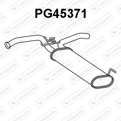 Глушитель выхлопных газов конечный VENEPORTE PG45371 для CITROËN C1