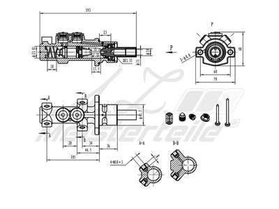 Спирачна помпа A.Z. Meisterteile AZMT-44-110-1096