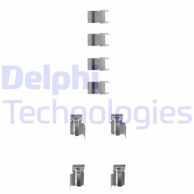 Комплектующие, колодки дискового тормоза DELPHI LX0183 для DAIHATSU TAFT