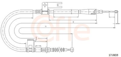 Cable Pull, parking brake 17.0659