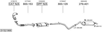 SISTEM DE ESAPAMENT BOSAL SYS21968