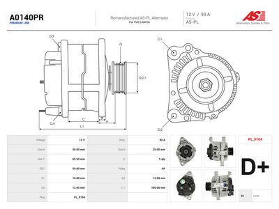 generátor AS-PL A0140PR
