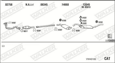 SISTEM DE ESAPAMENT WALKER VW40165