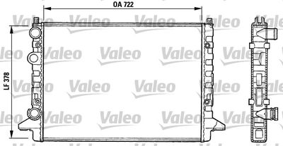 VALEO 731008 Радіатор охолодження двигуна для VW (Фольксваген_)