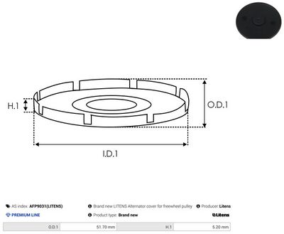 FULIE ALTERNATOR AS-PL AFP9031LITENS 1
