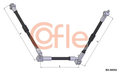 Тормозной шланг COFLE 92.BH.NI010 для NISSAN PRIMERA