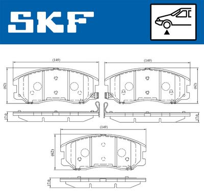 Brake Pad Set, disc brake VKBP 80327 A