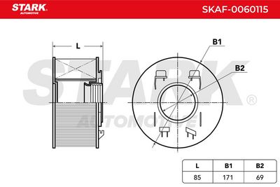 въздушен филтър STARK SKAF-0060115