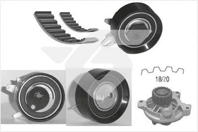 WASSERPUMPE + ZAHNRIEMENSATZ