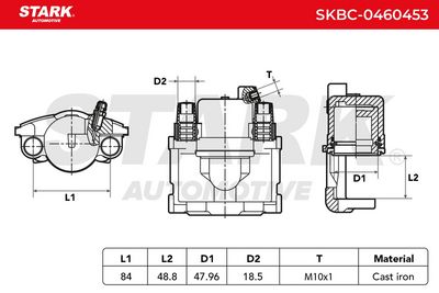 спирачен апарат STARK SKBC-0460453