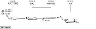Изпускателна система BOSAL SYS18599