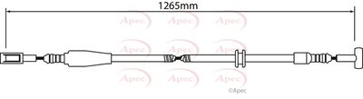 Cable Pull, parking brake APEC CAB1242