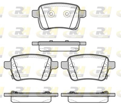 Комплект тормозных колодок, дисковый тормоз ROADHOUSE 21450.22 для OPEL ADAM