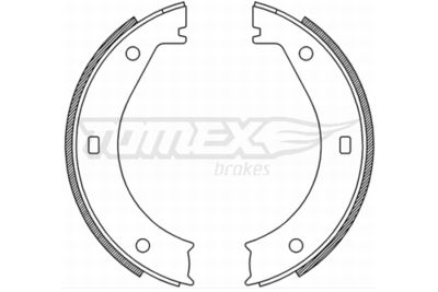 TOMEX Brakes TX 21-25 Тормозные колодки барабанные  для BMW 4 (Бмв 4)