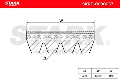 пистов ремък STARK SKPB-0090057