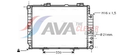 радиатор, охлаждане на двигателя AVA Clever Choice MSA2283