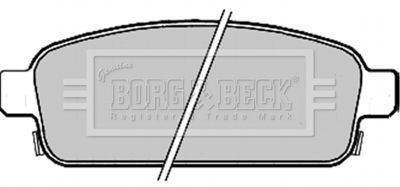 BORG & BECK BBP2214 Тормозные колодки и сигнализаторы  для CHEVROLET  (Шевроле Траx)