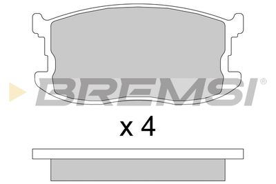BREMSI BP2405 Тормозные колодки и сигнализаторы  для MAZDA 323 II Hatchback (BD) 1.5