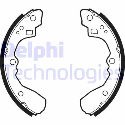 Комплект тормозных колодок DELPHI LS1326 для MAZDA 626