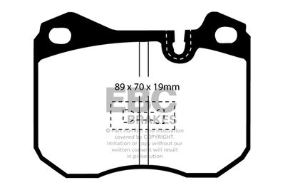 Комплект тормозных колодок, дисковый тормоз EBC Brakes DP4345R для PORSCHE 924