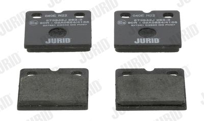 Комплект тормозных колодок, дисковый тормоз JURID 573942J для AUDI R8