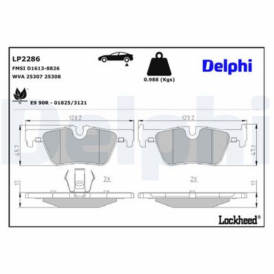 BMW 1 F20 Arka Fren Balata Takımı | DELPHİ LP2286