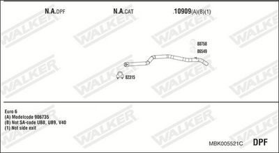 ABGASANLAGE WALKER MBK005521C