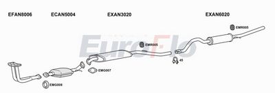 Układ wydechowy EUROFLO ANMON162001F