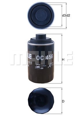 KNECHT OC 456 Масляный фильтр  для AUDI A5 (Ауди А5)