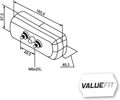 Achterlicht Links/Rechts (P21/5W/P21W, 12/24V, met indicator, met stoplicht, parkeerlicht)
