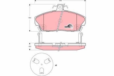 Brake Pad Set, disc brake GDB3267