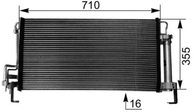 KONDENSATOR KLIMAANLAGE MAHLE AC265000S 1