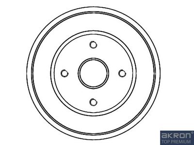 AKRON-MALÒ 1120052 Тормозной барабан  для OPEL AGILA (A) (H00) 1.2 16V (F68)