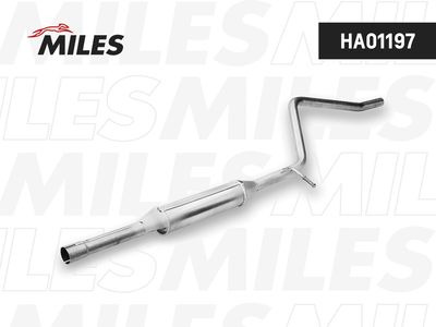 Средний глушитель выхлопных газов MILES HA01197