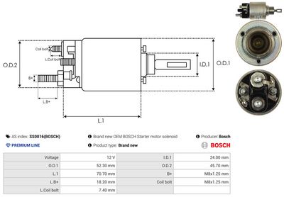 SOLENOID ELECTROMOTOR AS-PL SS0016BOSCH 3