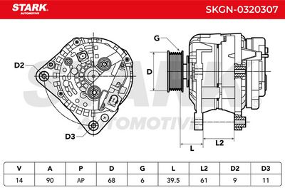 генератор STARK SKGN-0320307
