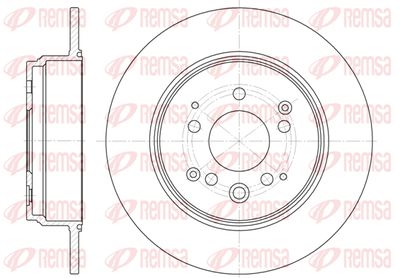 REMSA 61157.00 Тормозные диски  для HONDA CR-V (Хонда Кр-в)