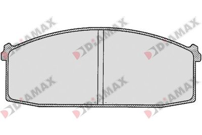 Комплект тормозных колодок, дисковый тормоз DIAMAX N09201 для YULON 101