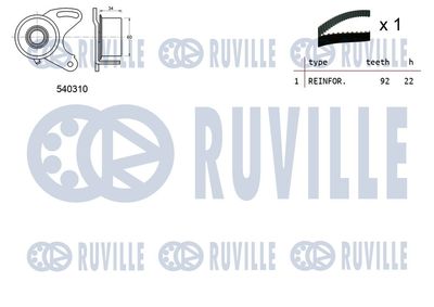 ZAHNRIEMENSATZ RUVILLE 550450 1