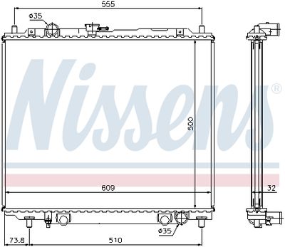 RADIATOR RACIRE MOTOR NISSENS 62852 4