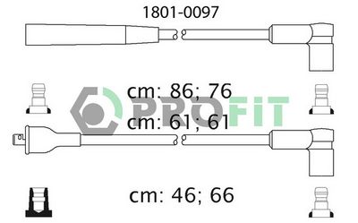 Комплект проводов зажигания PROFIT 1801-0097 для FORD SCORPIO