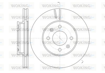 WOKING D61023.10 Тормозные диски WOKING для KIA RIO